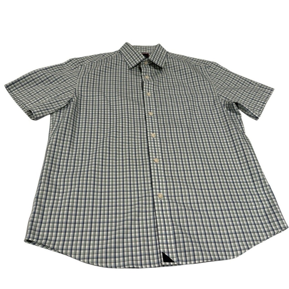 UNTUCKit‎ Lukeson WF Short Sleeve Button Down Shirt M Plaid Cotton